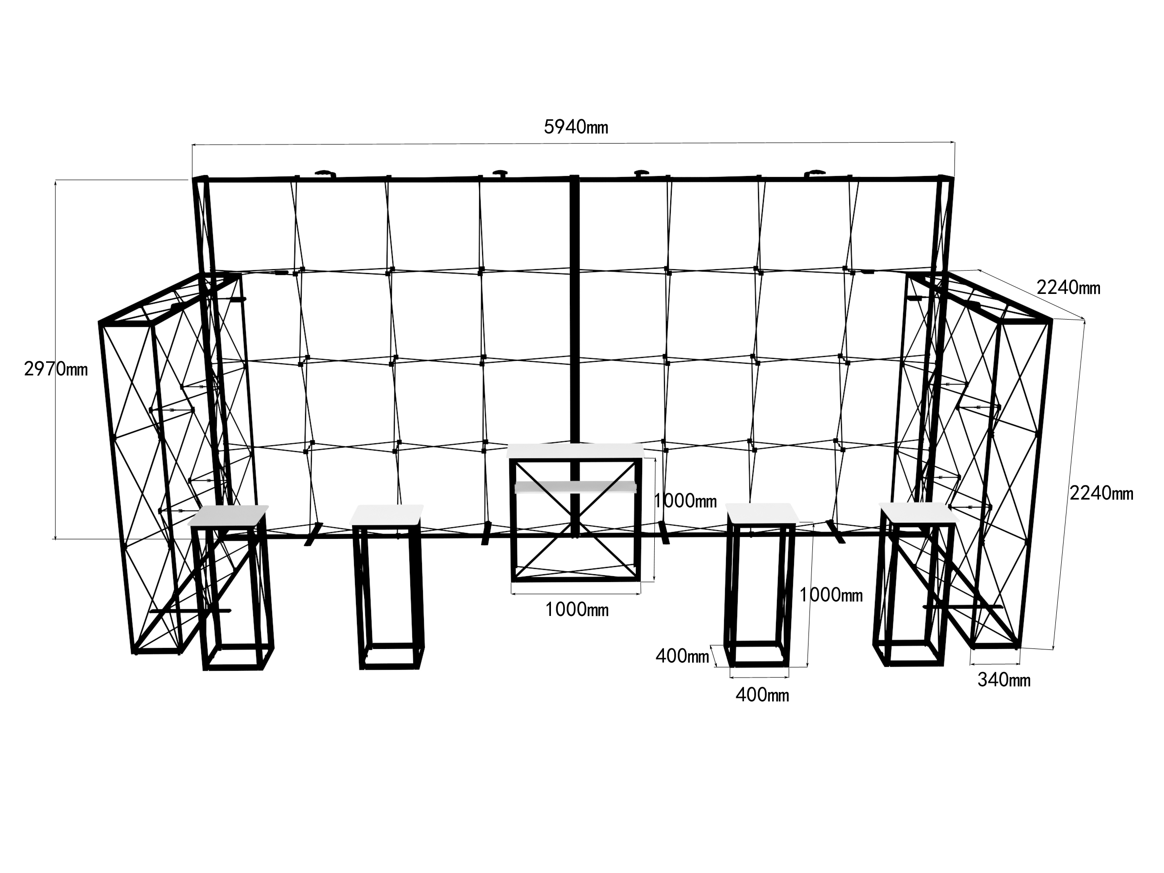 10 x 20 SEG Pop Up Booth 014B