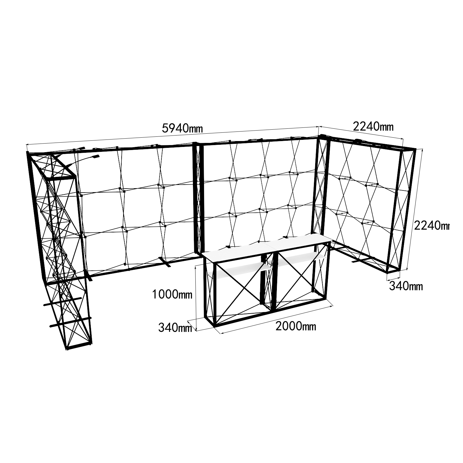 10 x 20 SEG Pop Up Booth 015C