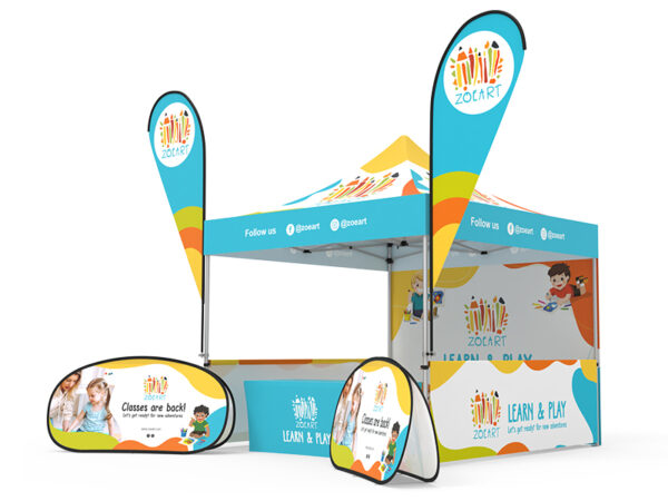 Pop-up Canopy 10x10ft Custom Package 11