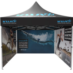 Pop-up Tent 10x10ft with Double-sided Full Backwall & 2x Double-sided Full Side Panel - Image 2