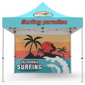 Pop-up Tent 10x10ft with Single-sided Full Backwall - Image 2