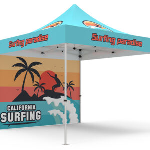 Pop-up Tent 10x10ft with Single-sided Full Backwall - Image 3