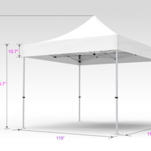 Pop-up Tent 10x10ft with Single-sided Full Backwall - Image 5