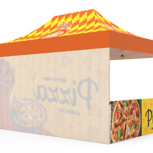 Pop-up Tent 10x15ft with Single-sided Full Backwall & 2x Double-sided Half Side Panel - Image 4