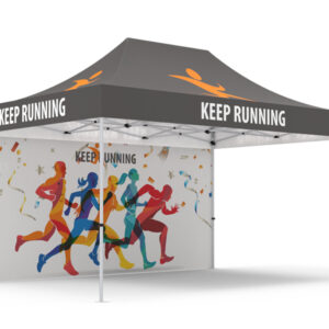 Pop-up Tent 10x15ft with Single-sided Full Backwall - Image 2