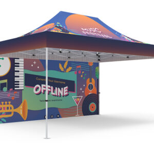 Pop-up Tent 10x15ft with Double-Sided Full Backwall - Image 3