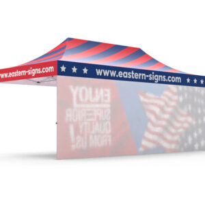 Pop-up Tent 10x20ft with Single-sided Full Backwall - Image 3