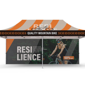Pop-up Tent 10x20ft with Double-Sided Full Backwall - Image 2