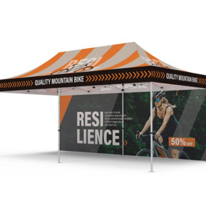Pop-up Tent 10x20ft with Double-Sided Full Backwall - Image 3