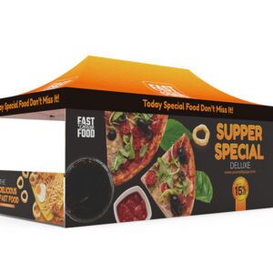 Pop-up Tent 10x20ft with Double-sided Full Backwall & 2x Single-sided Half Side Panel - Image 4