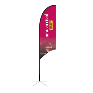 Feather Concave Flag - Medium 10ft - with Cross Base - Image 4