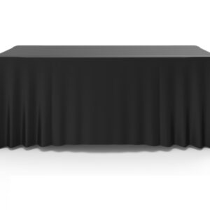 6ft Blank Loose Table Throw - Black - Image 3