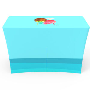 4ft Full Color Stretch Table Cover with Zippered Back - Image 6