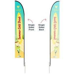 Feather Straight Flag - X-Large 17ft - with Ground Spike - Image 4