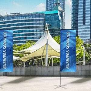 Rectangular Banner - Small 8ft - with Cross Base - Image 3