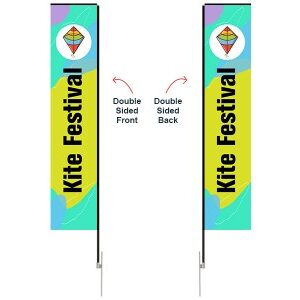 Rectangular Banner - X-Large 13ft - with Ground Spike - Image 2
