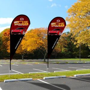 Teardrop Banner - Medium 8ft - with Ground Spike - Image 3