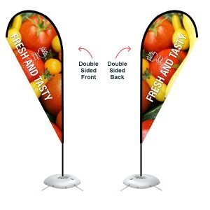 Teardrop Banner - Small 7ft - with Cross Base - Image 2