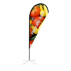 Teardrop Banner - Small 7ft - with Cross Base - Image 4