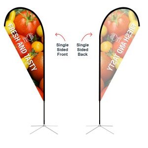 Teardrop Banner - Small 7ft - with Cross Base - Image 5