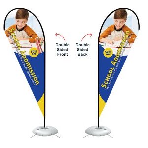 Teardrop Banner - X-Large 15ft - with Cross Base - Image 2