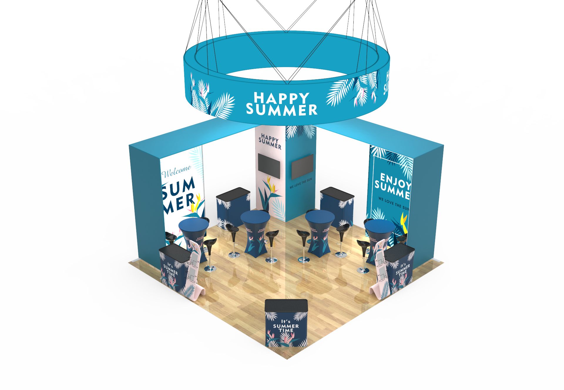 20×20 Portable Trade Show Booth 10-2