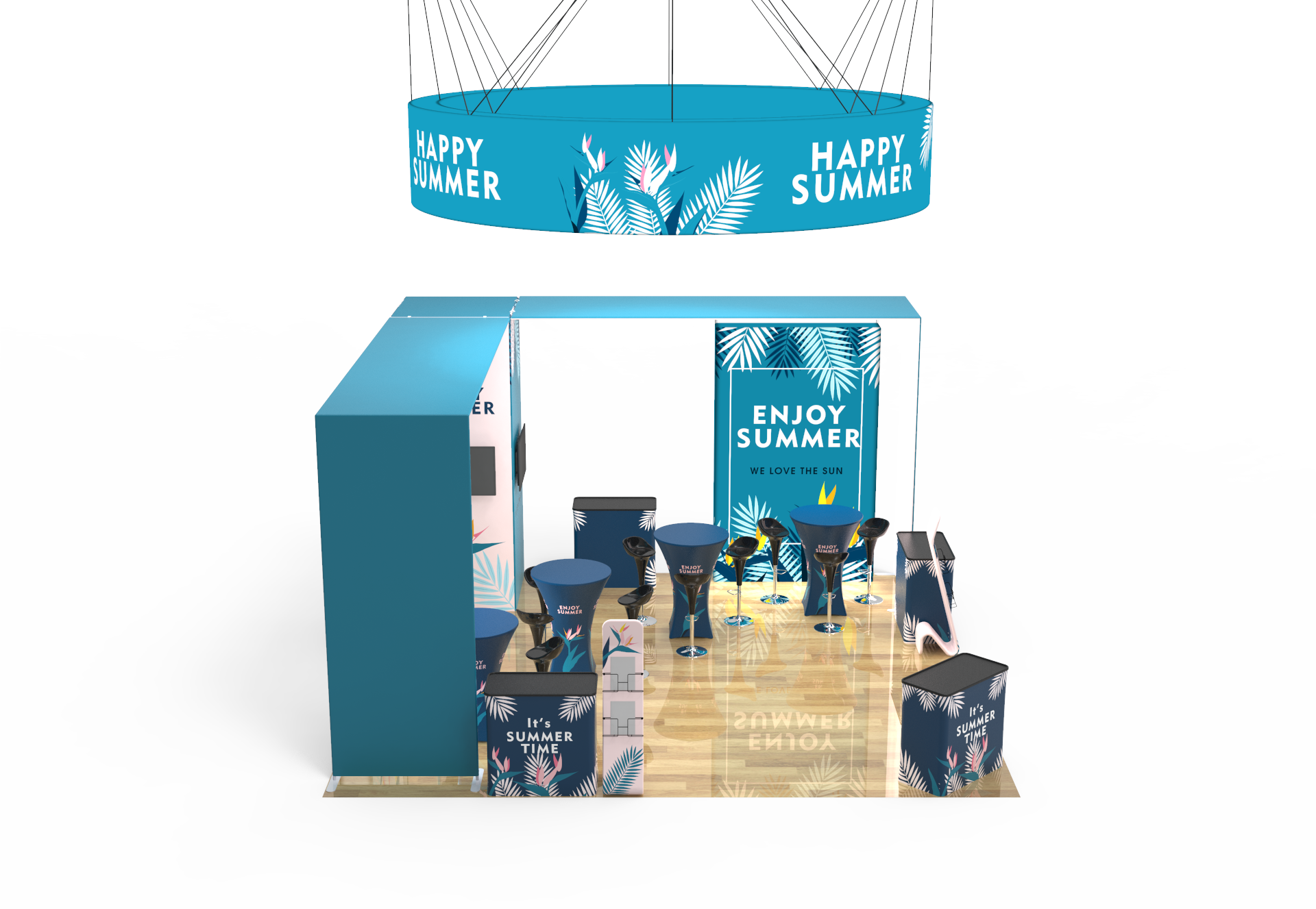 20×20 Portable Trade Show Booth 10-5