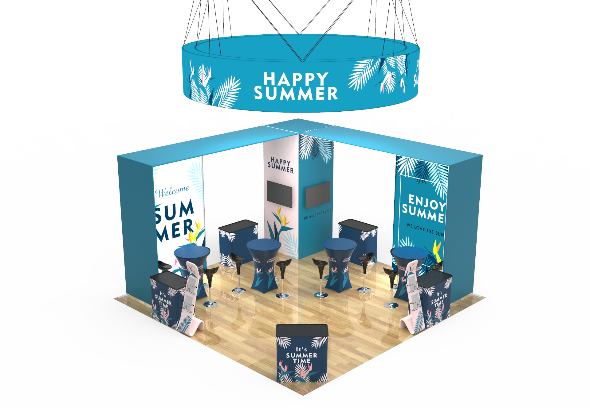 20×20 Portable Trade Show Booth 10-6