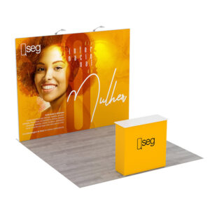 10×10 trade show booth Qseg display kit QS-030324001 - Image 1