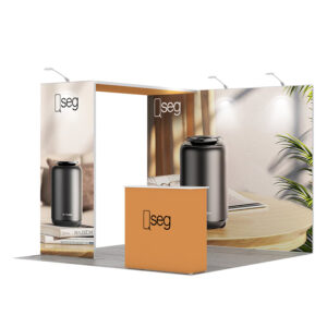 10×10 trade show booth displays Qseg display kit QS-030324011 - Image 1